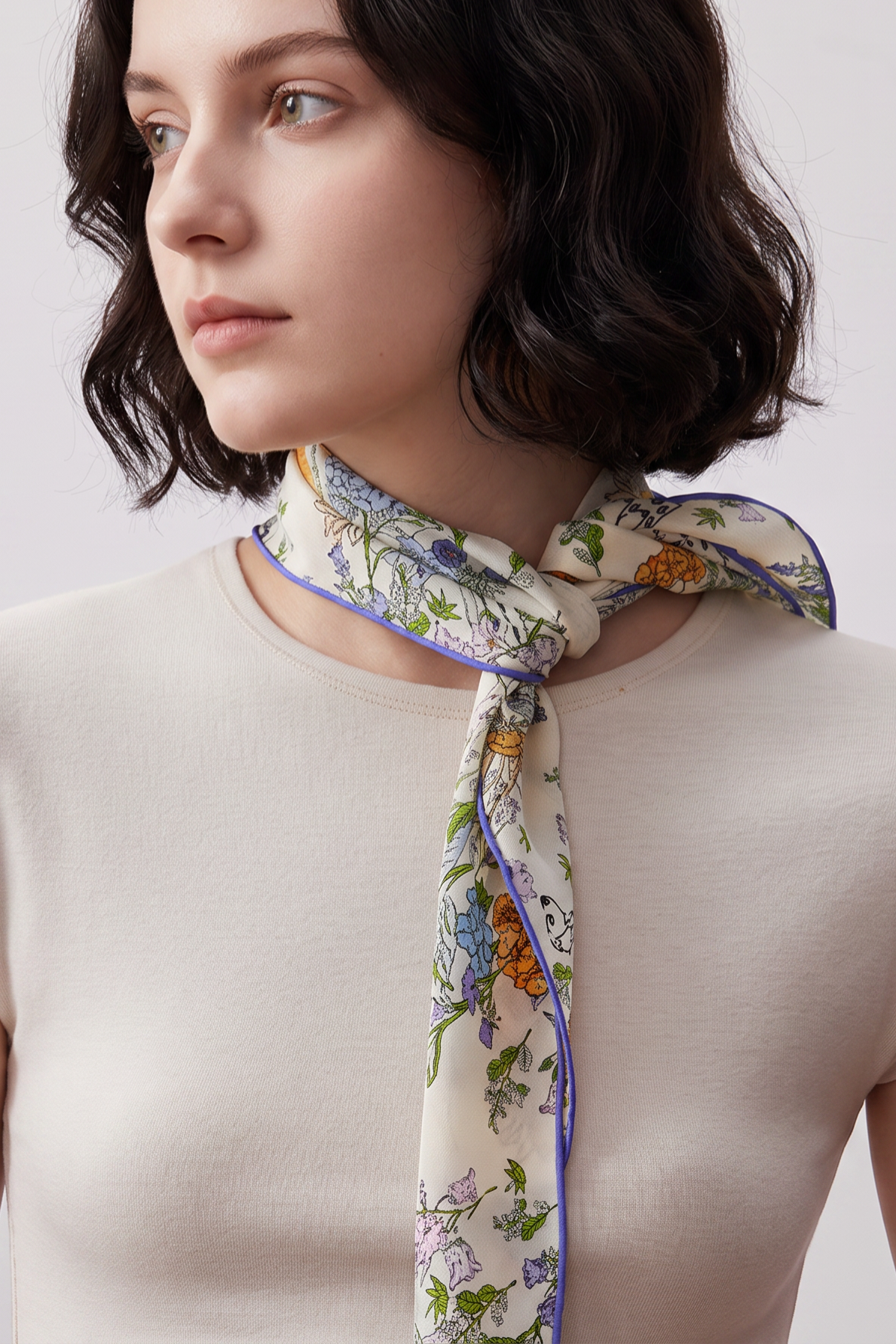 French Fairyland Silk Twill stole