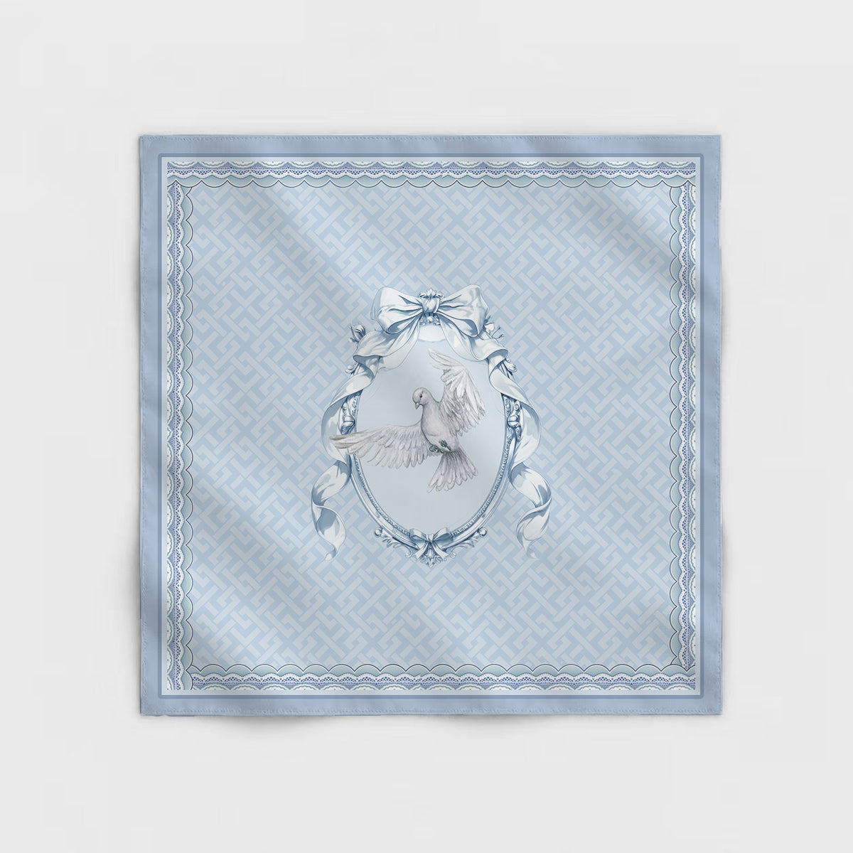 Azure Dove Silk Scarf