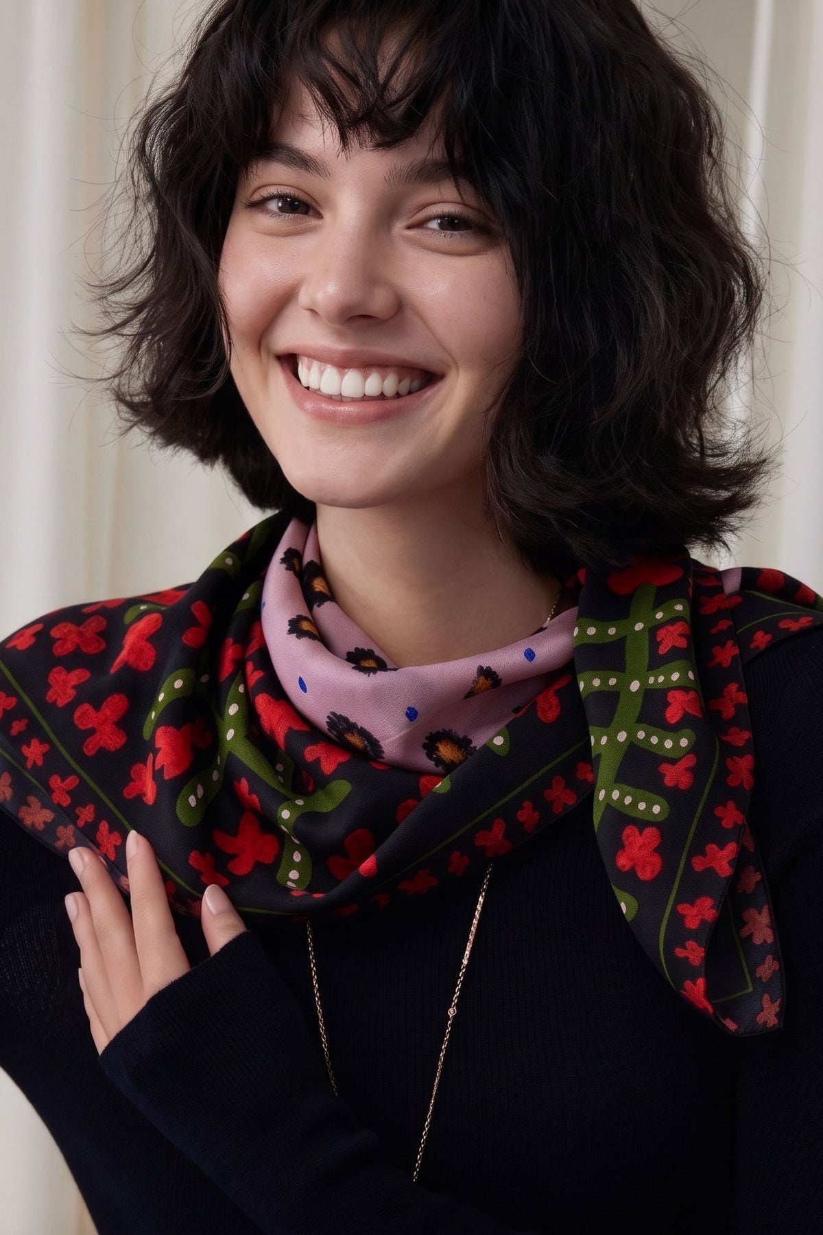 Soft Wild Leopard Silk Twill Scarf