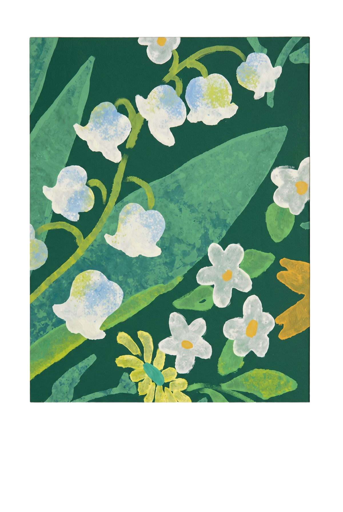 Serene Forest Green  Silk Twill Stole