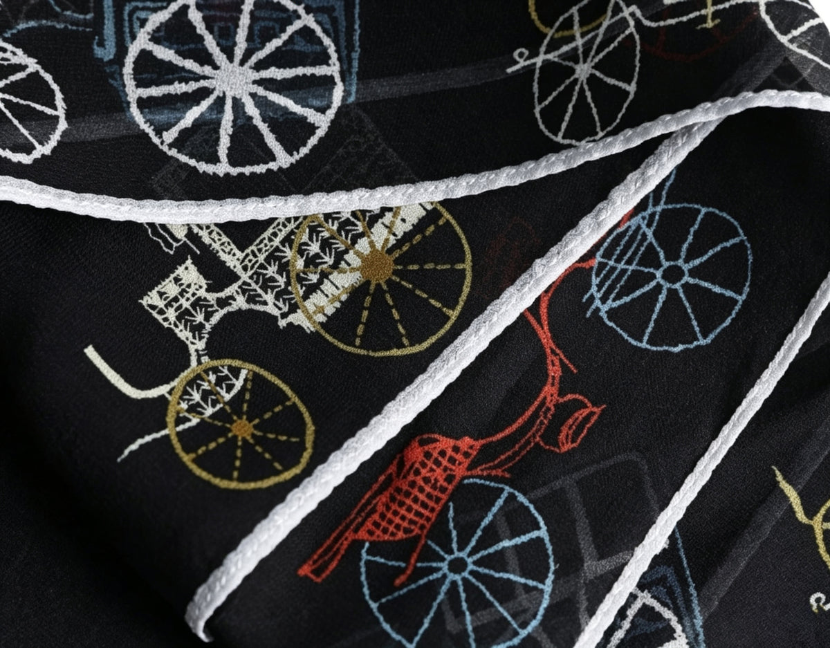 Slow‑Paced Carriage Silk Stole