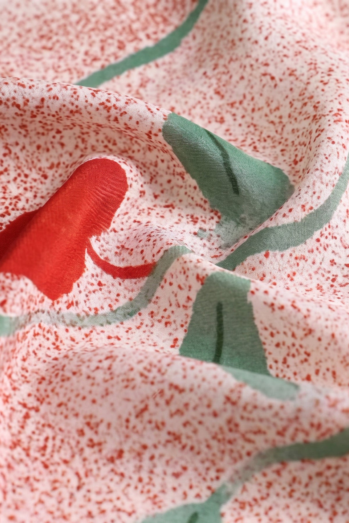 Strawberry Orchard Silk Twill Scarf