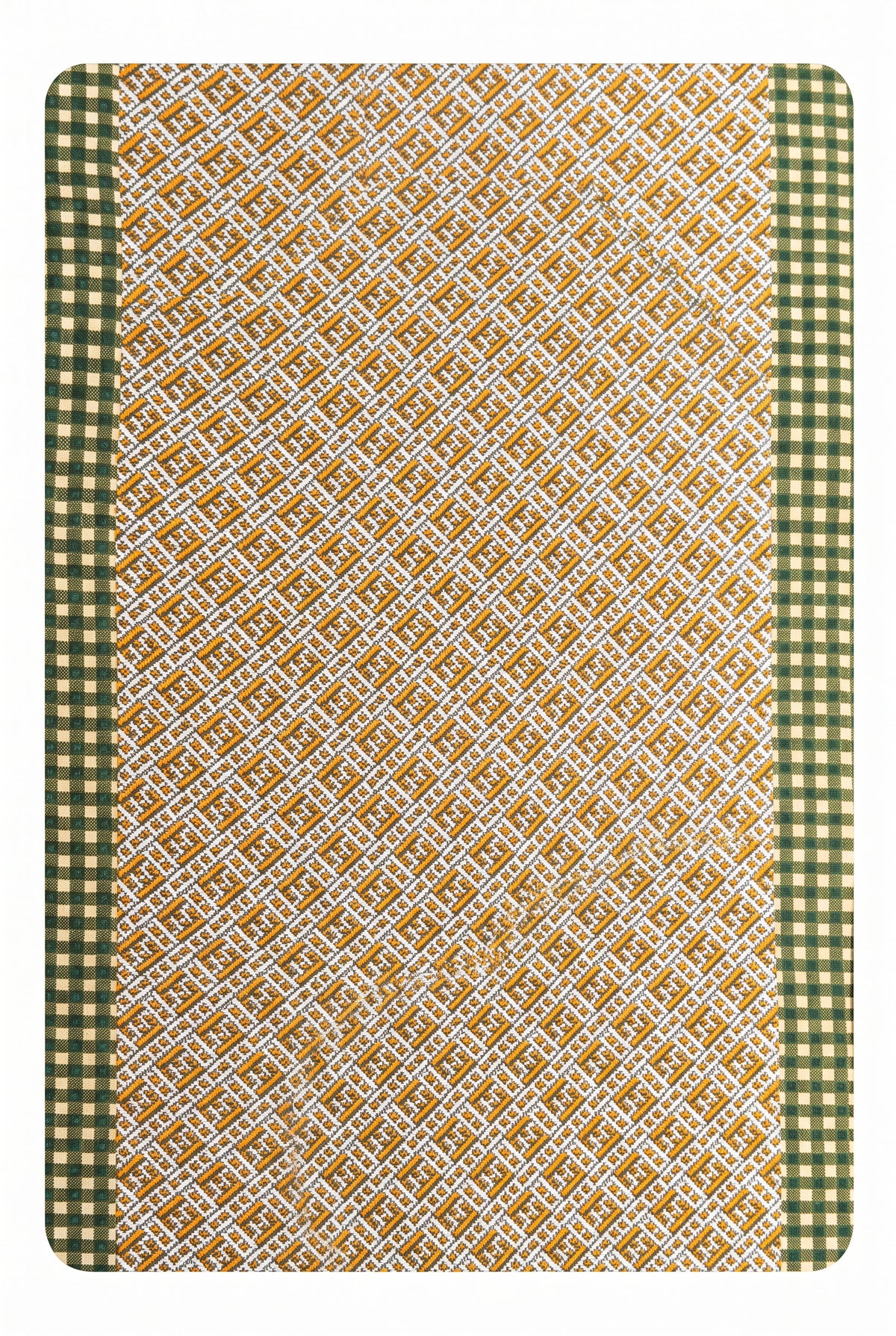 Awakening Green Plaid Silk Twill Stole