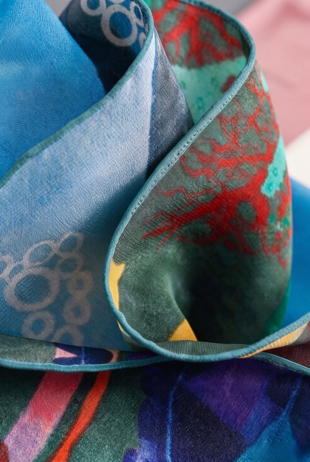 Romantic Ocean Pact Silk Scarf