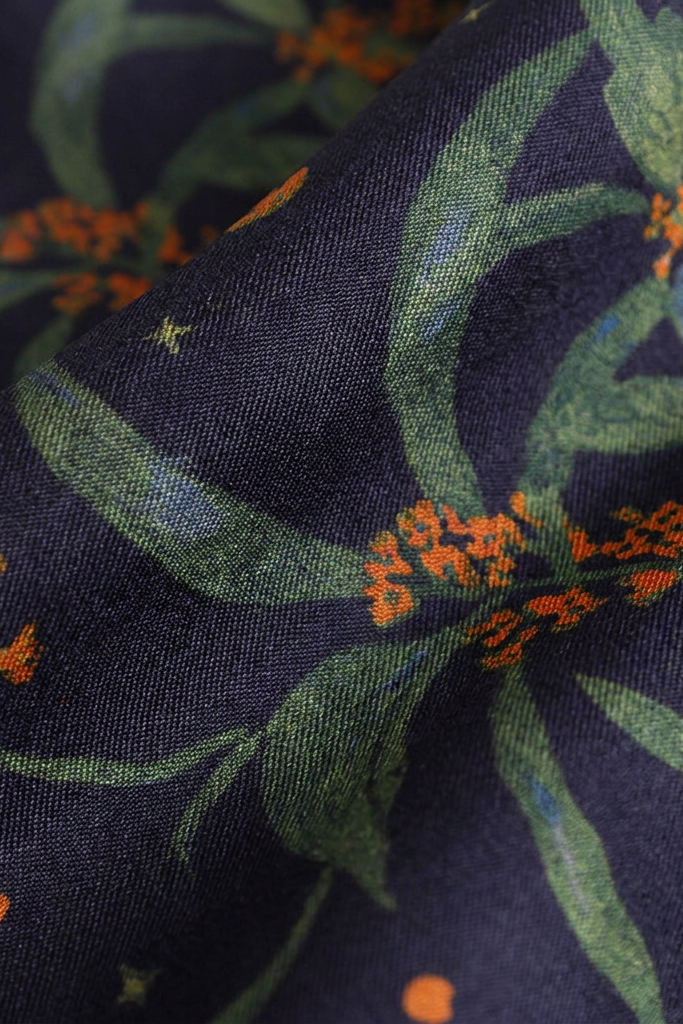 Night Osmanthus Fragrance silk Twill scarf