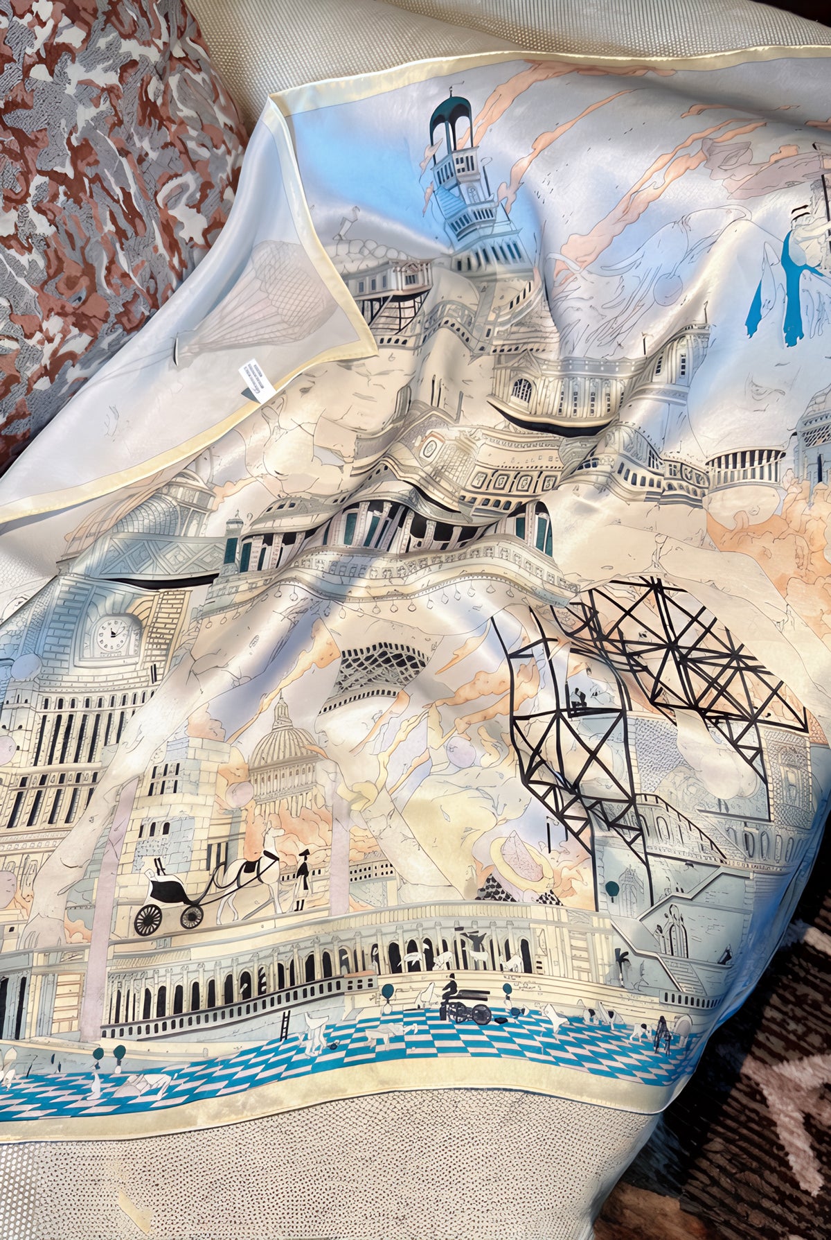 City Memory Silk Twill  Scarf