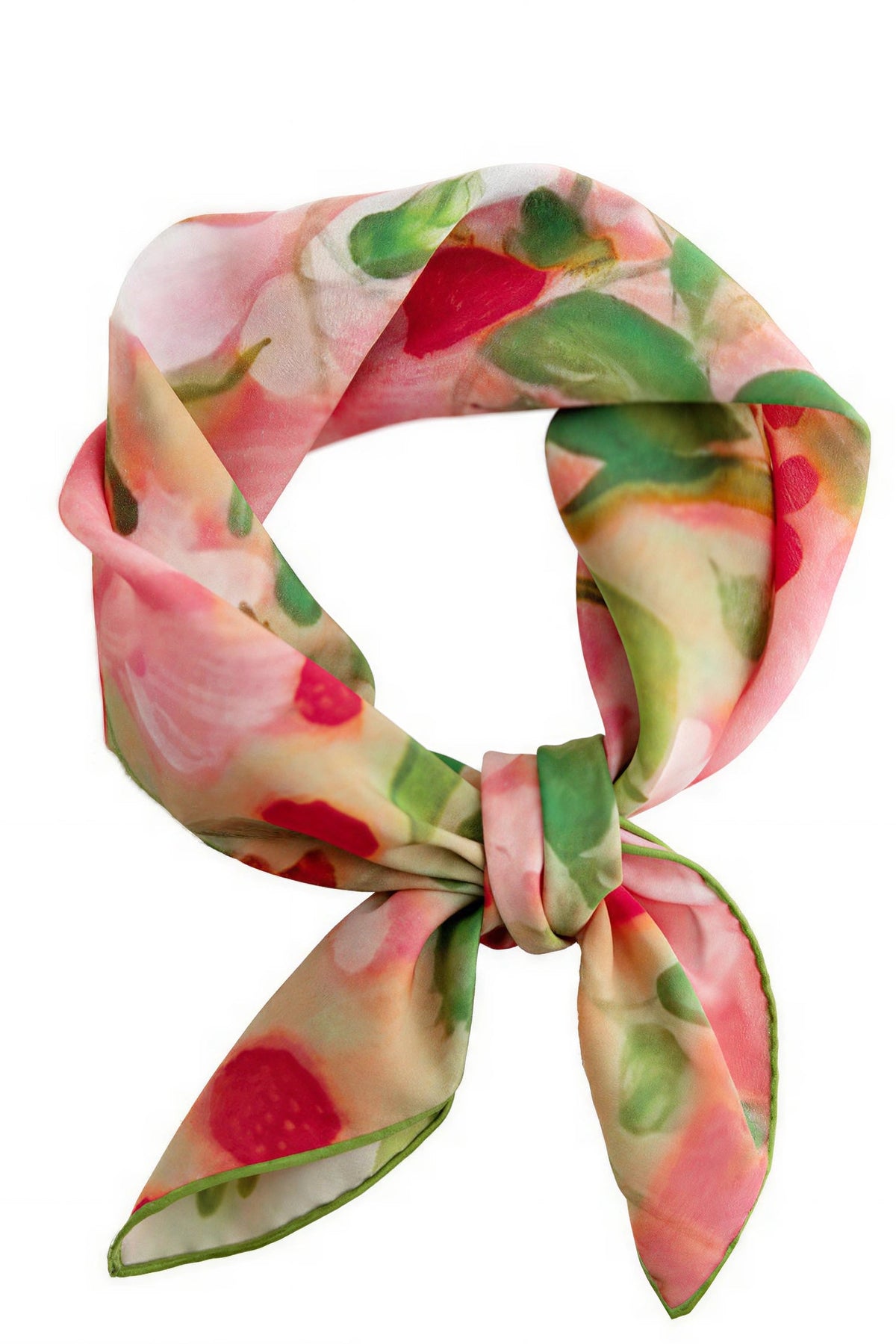 TenThousand Carp & Berry Silk Twill Scarf