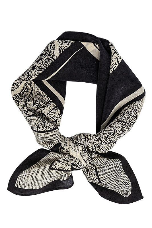 Vintage French Silk Twill Scarf