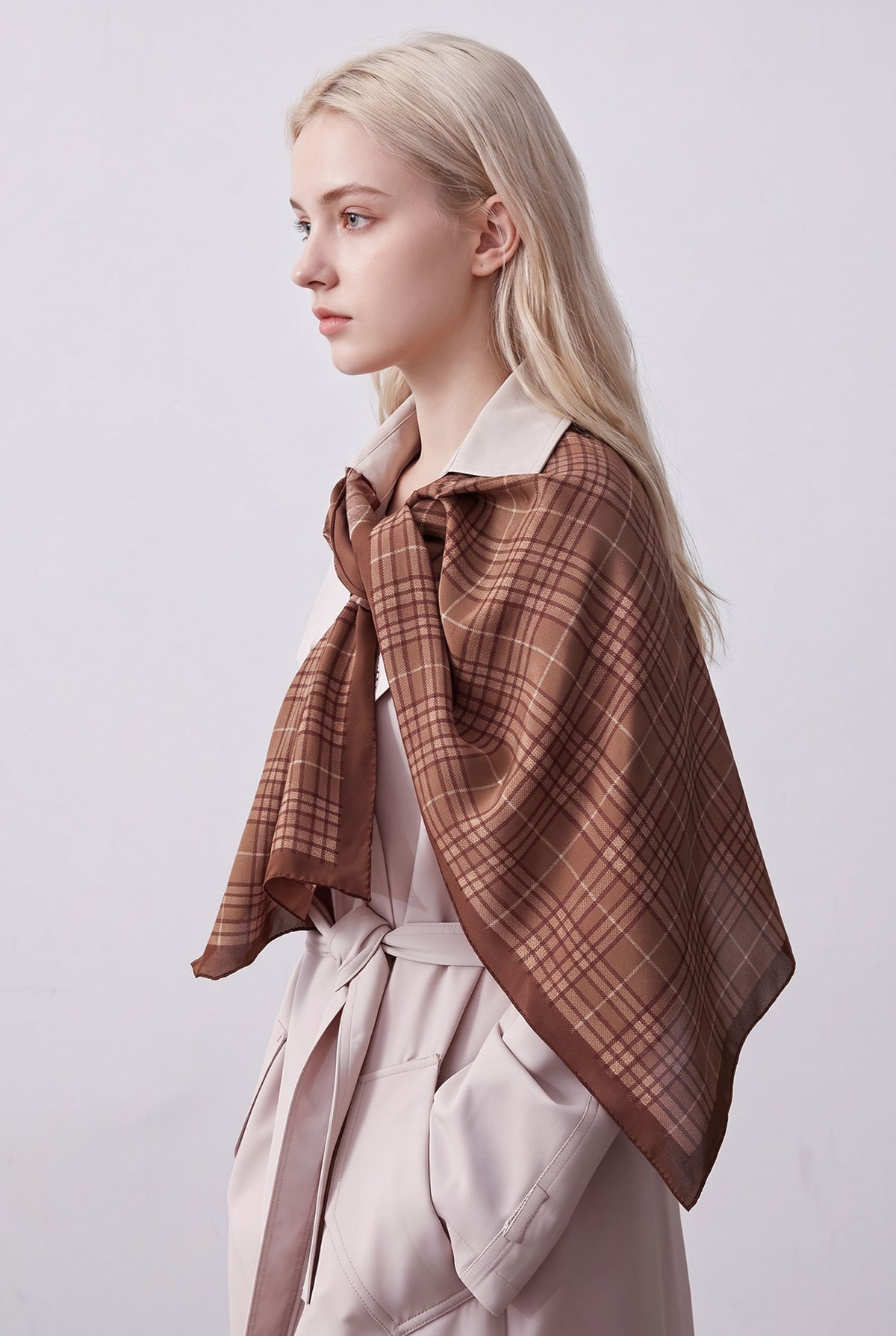 Hey British Girl Silk Twill Stole