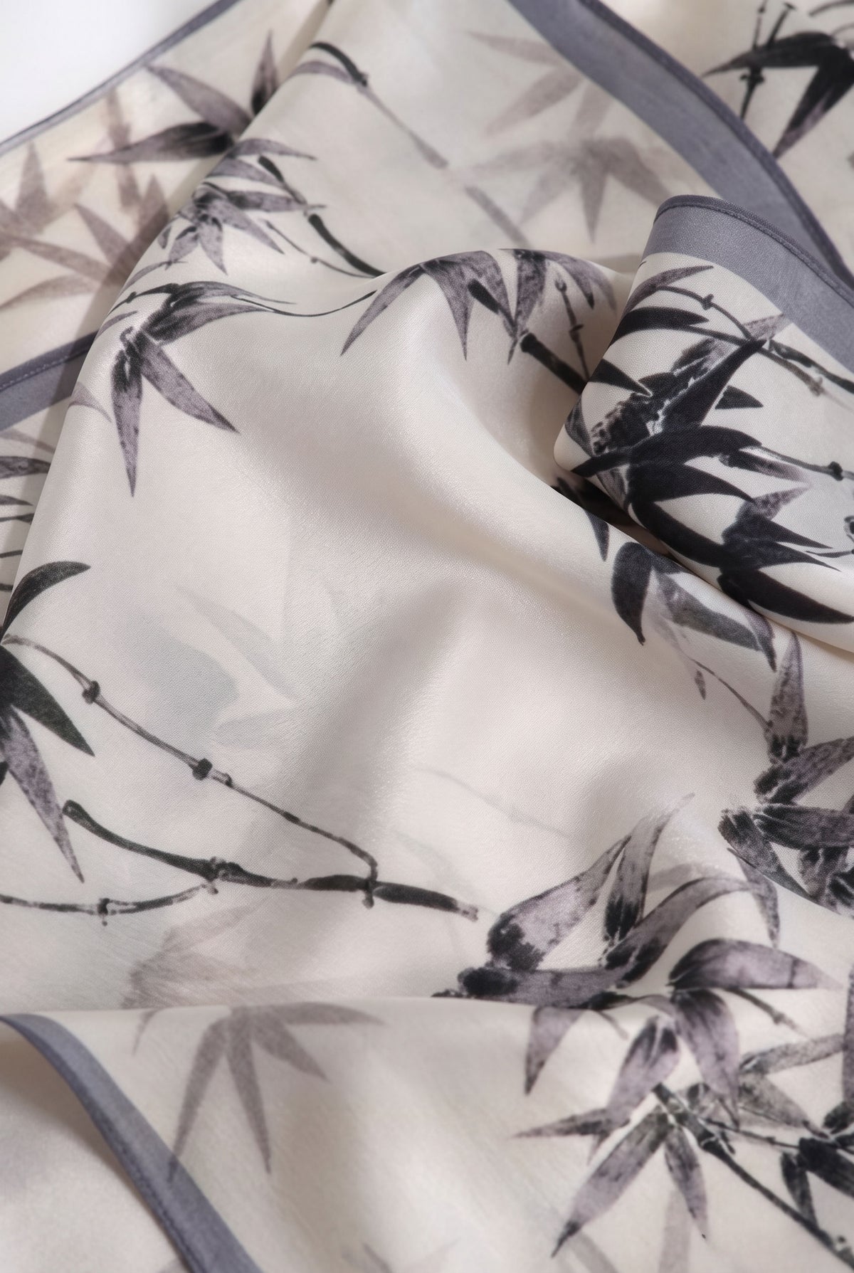 Ink Bamboo Whisper Silk Twill Stole
