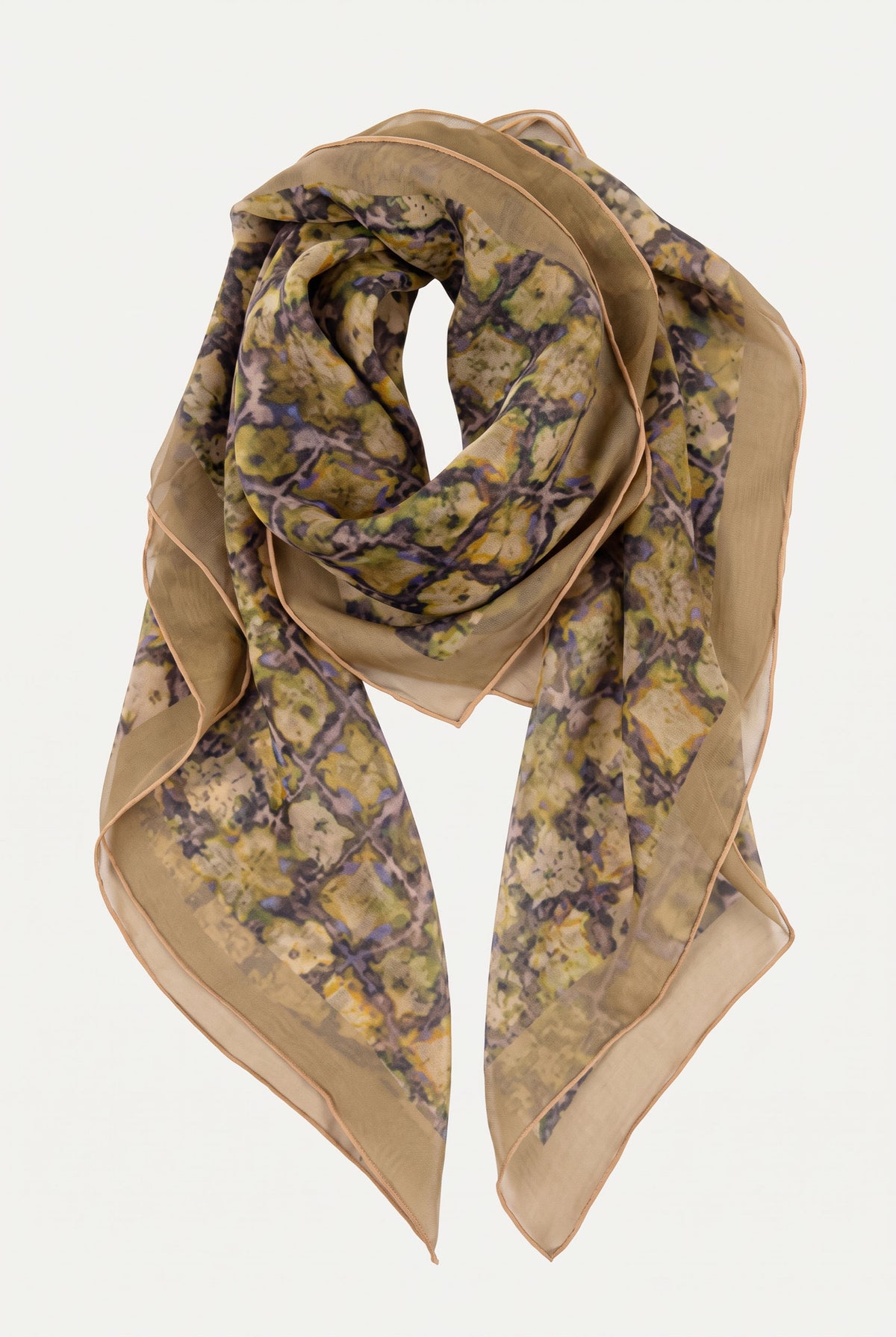 Lucky Clover Silk Twill Scarf
