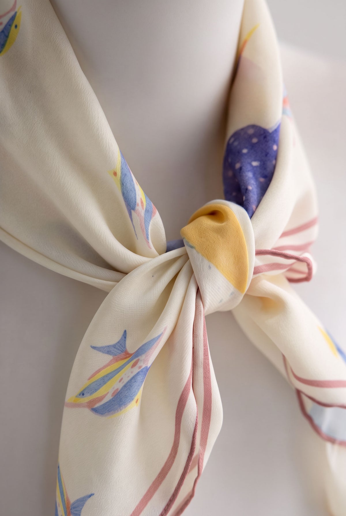 Dreamy Undersea Silk Twill Scarf