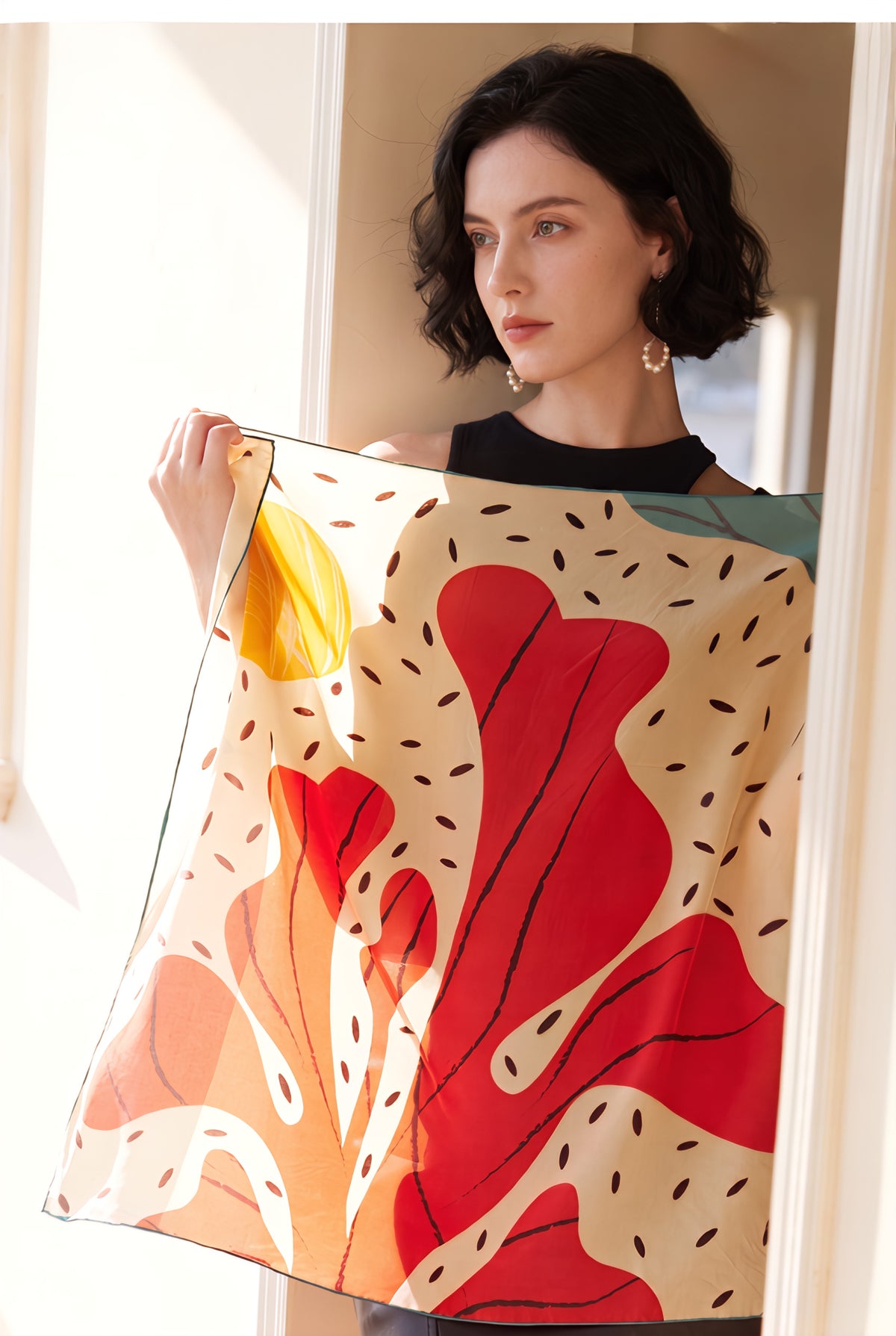 Summer Of Life Silk Twill Scarf
