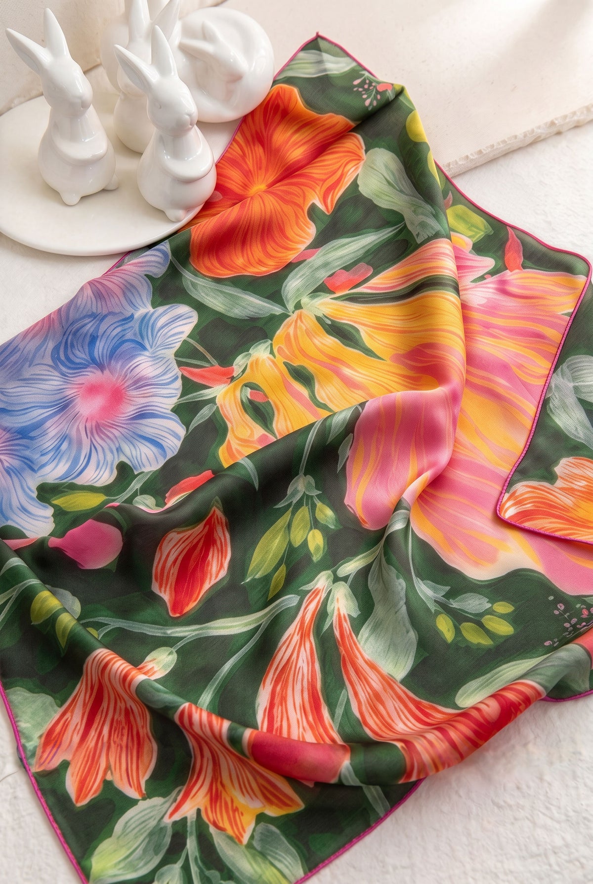 After Summer Night Silk Scarf