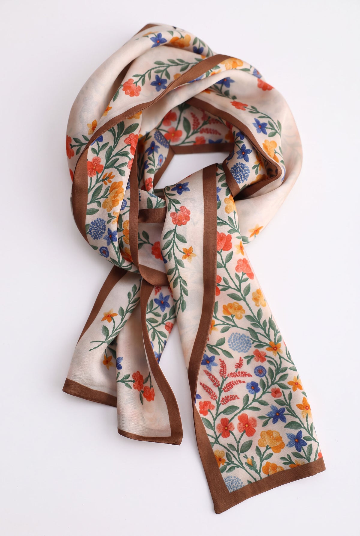 Crayon Ditsy Floral Silk Twill Stole