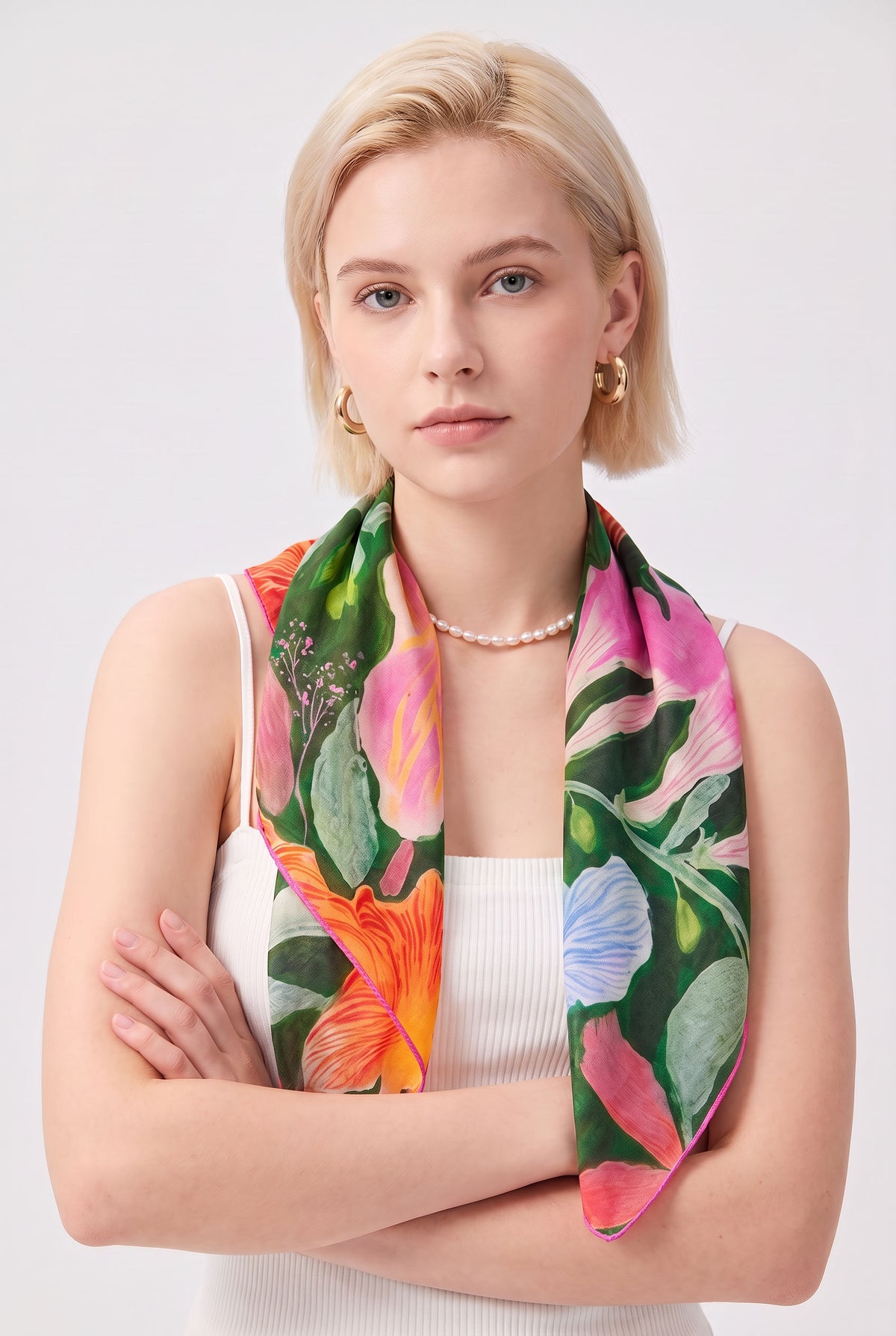 After Summer Night Silk Scarf