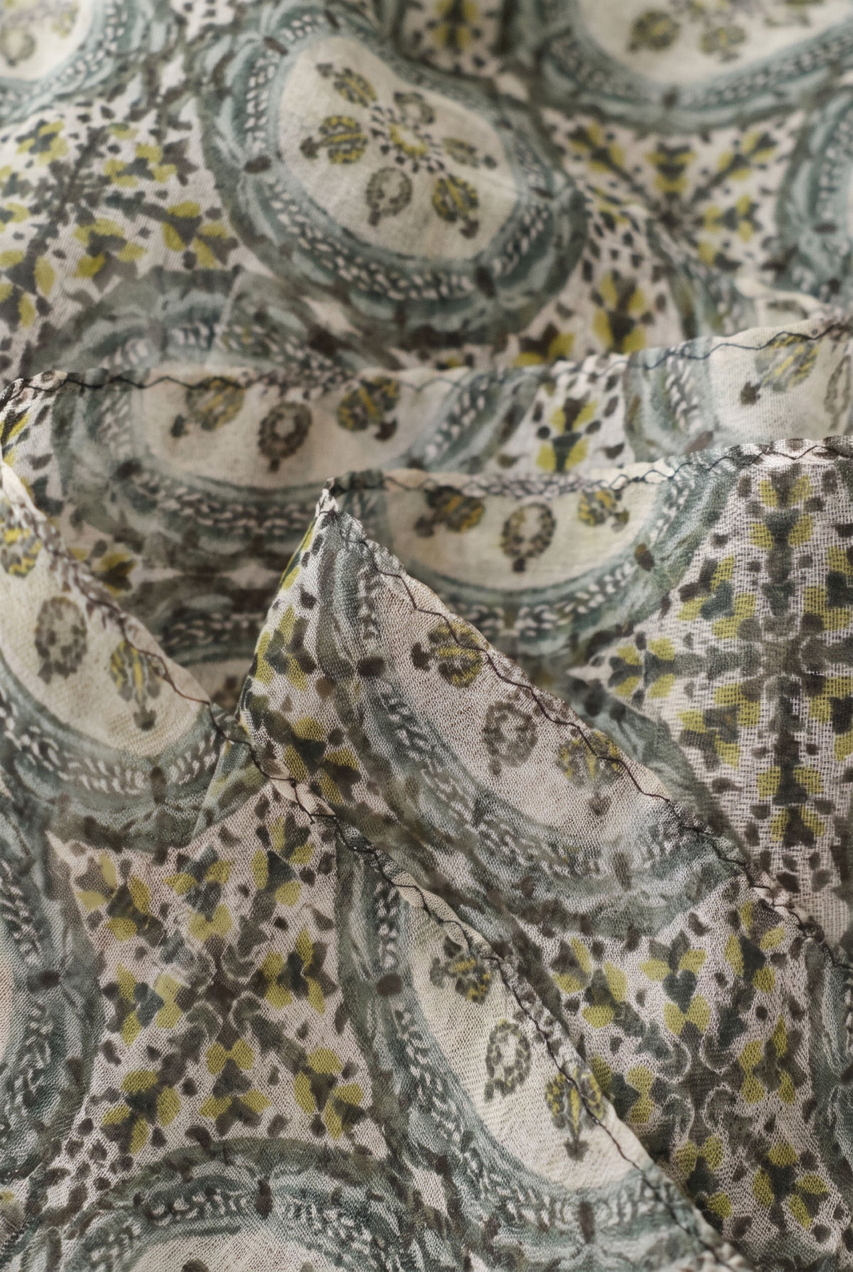 Vintage Paisley Silk Stole