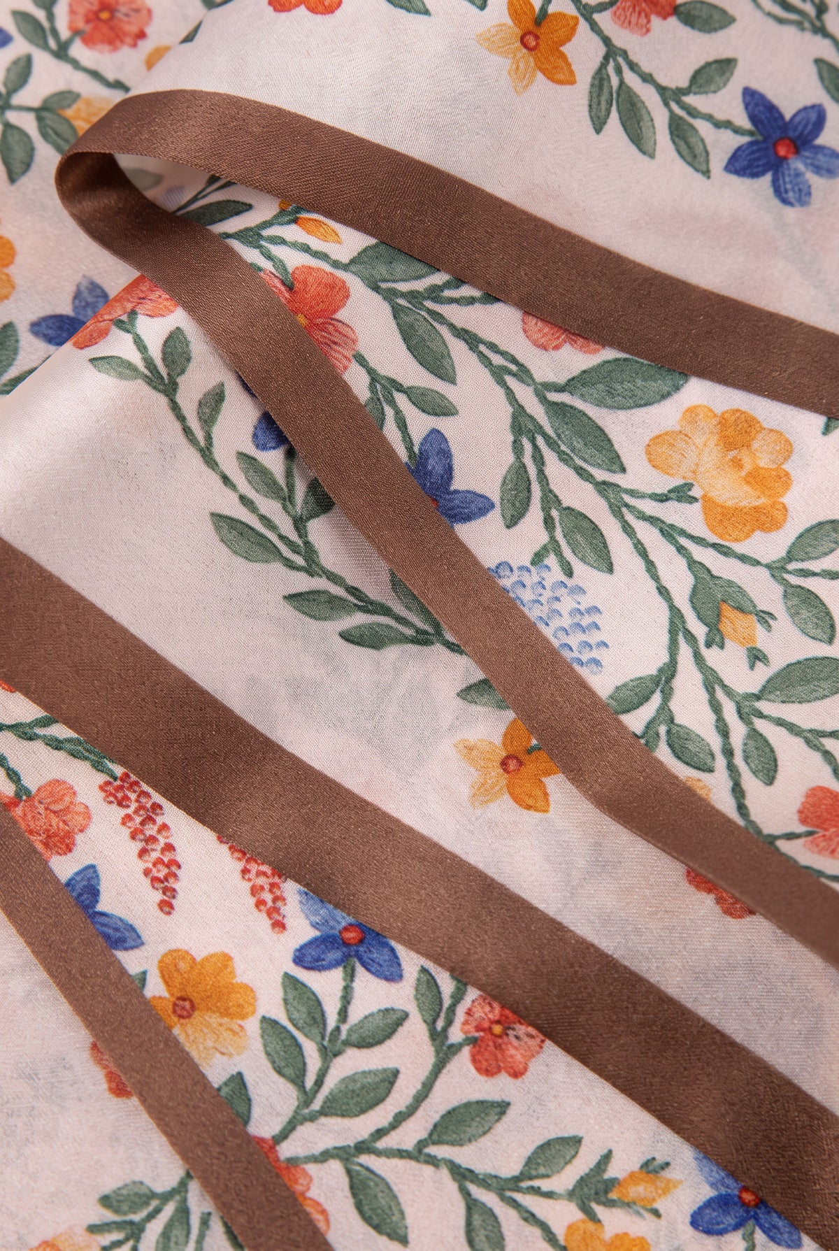 Crayon Ditsy Floral Silk Twill Stole