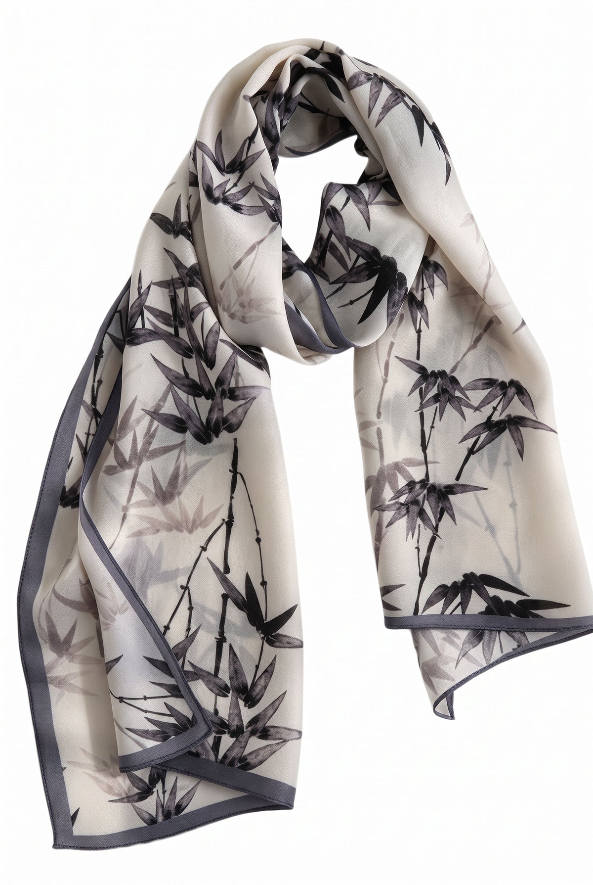 Ink Bamboo Whisper Silk Twill Stole