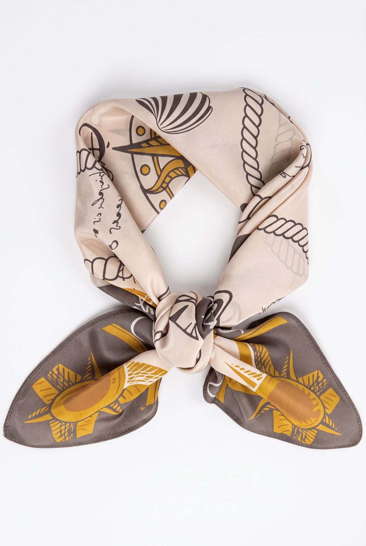 Voyage at Sea Silk Twill Scarf