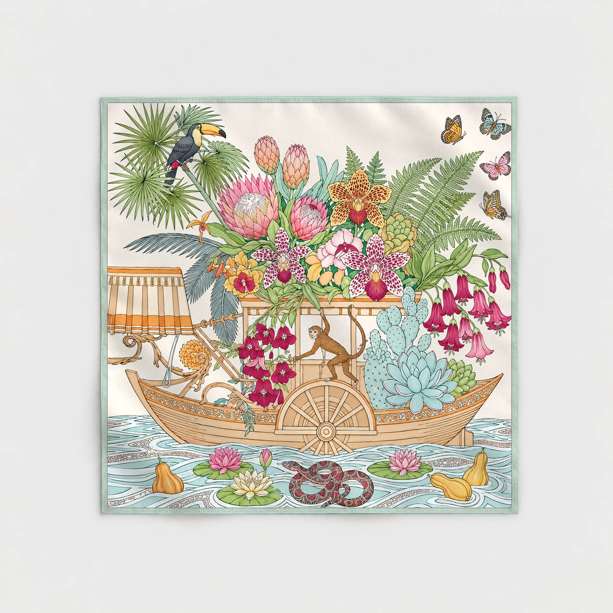 Petal Ferry Silk Scarf
