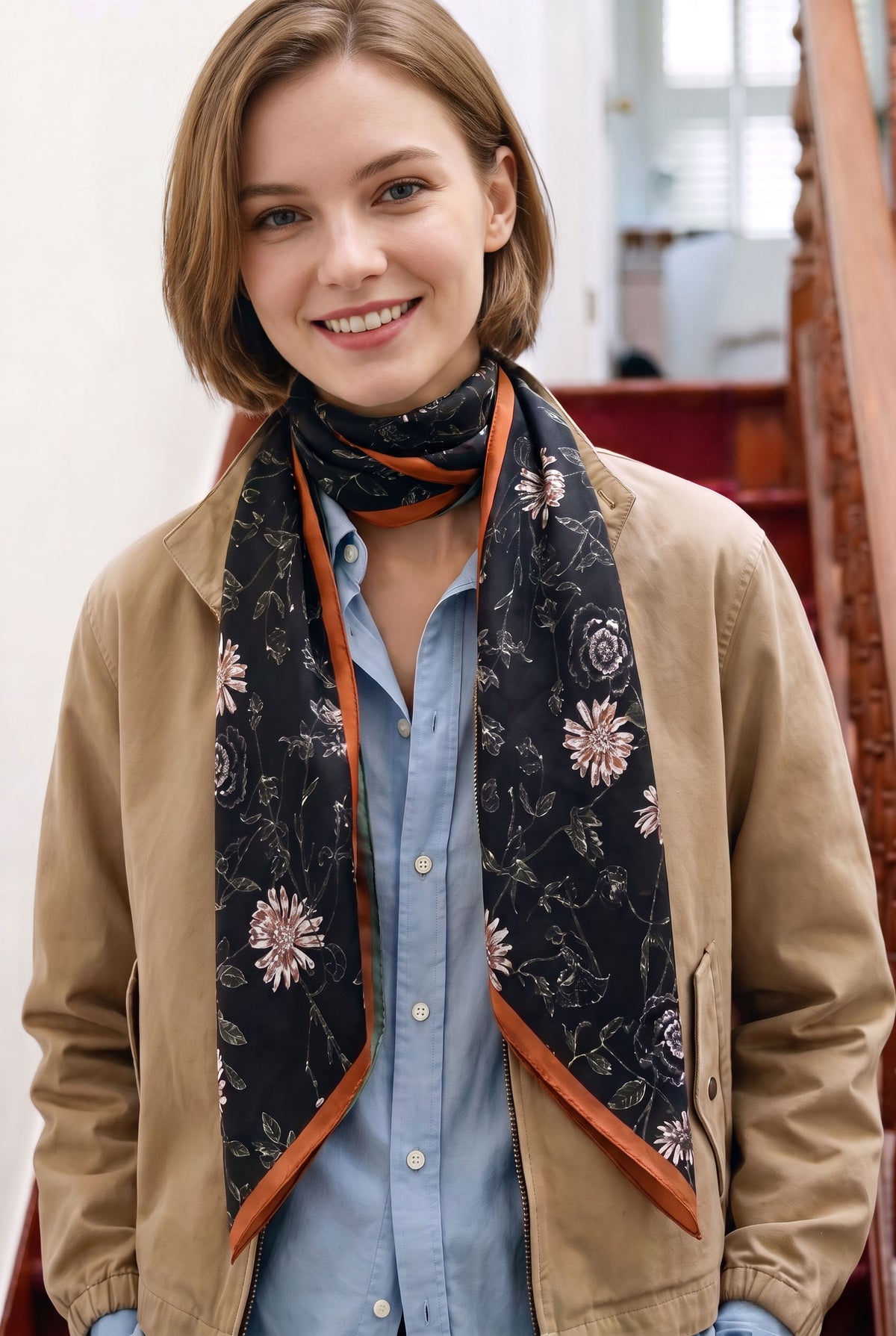 Undefined Wind Silk Twill Stole