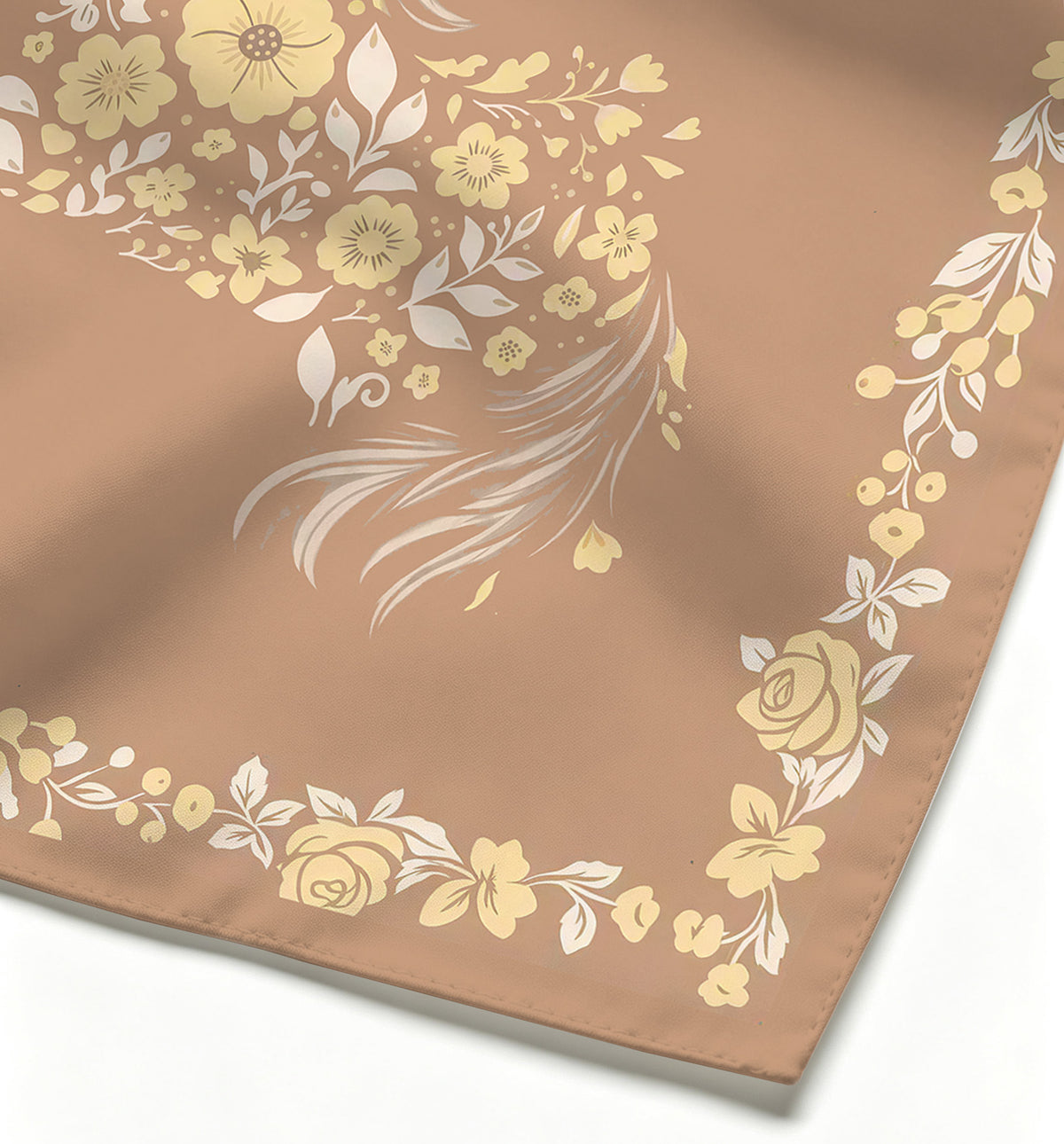 Blossom Shadow Steed Silk Scarf