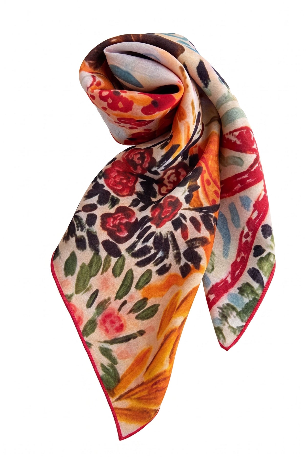 Rose Guardian Silk Scarf