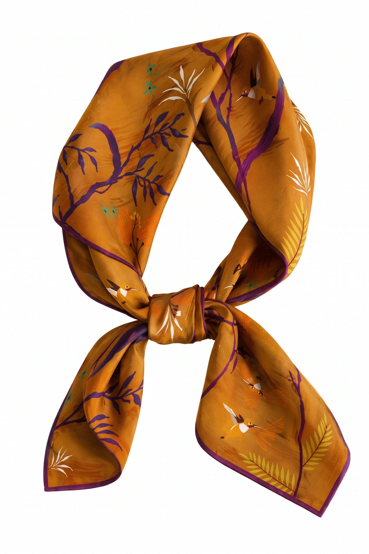 Illusory Reflection Silk Scarf