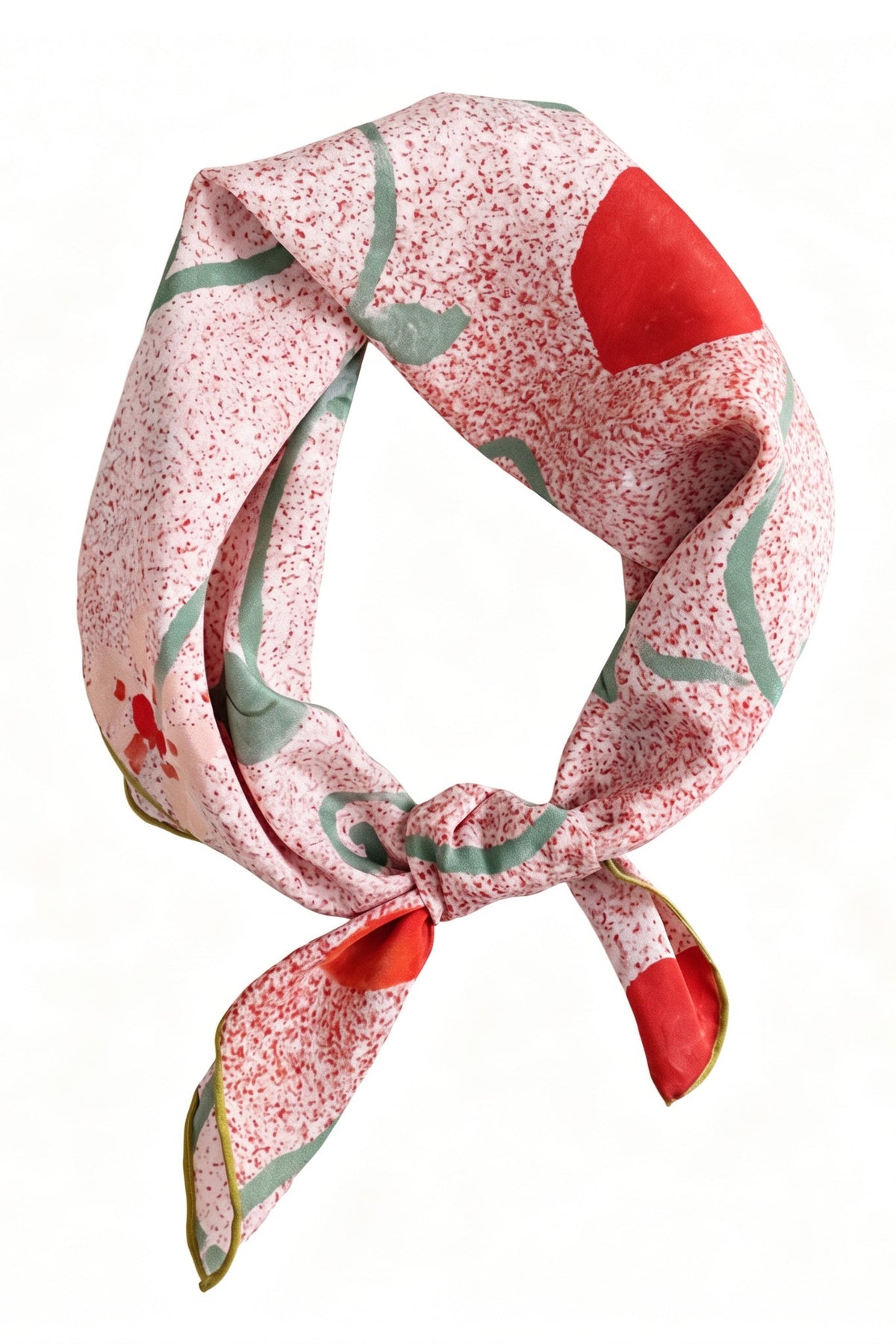 Strawberry Orchard Silk Twill Scarf