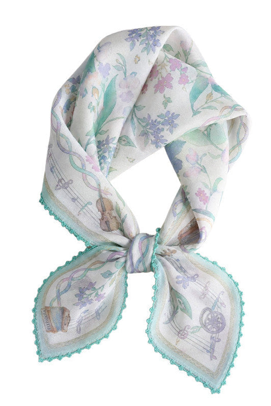 Quiet Orchid silk Twill scarf