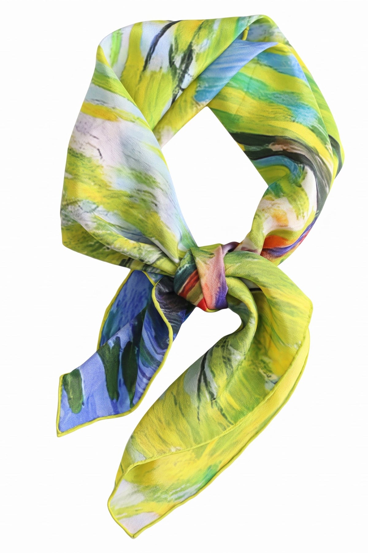 Spring Meander Silk Scarf
