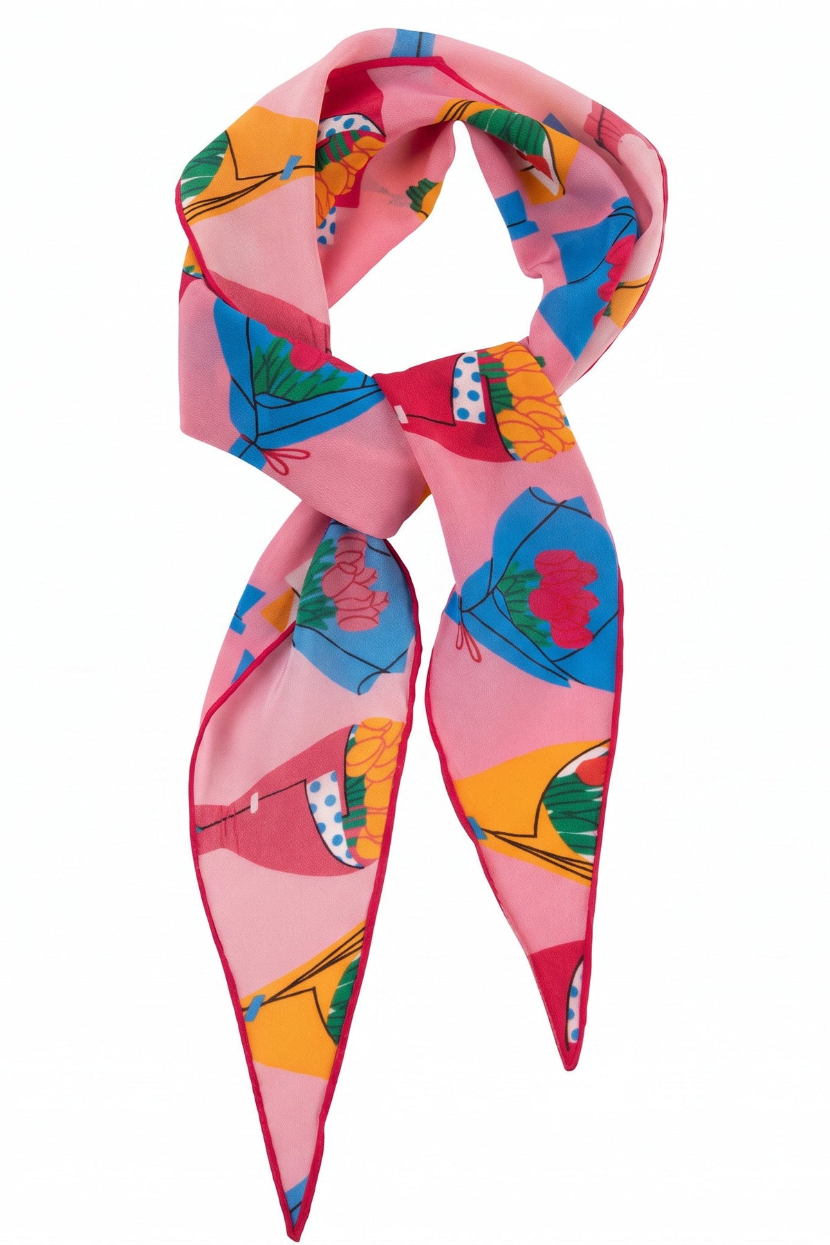 Sweet Blossom Serenade Silk Twill Stole