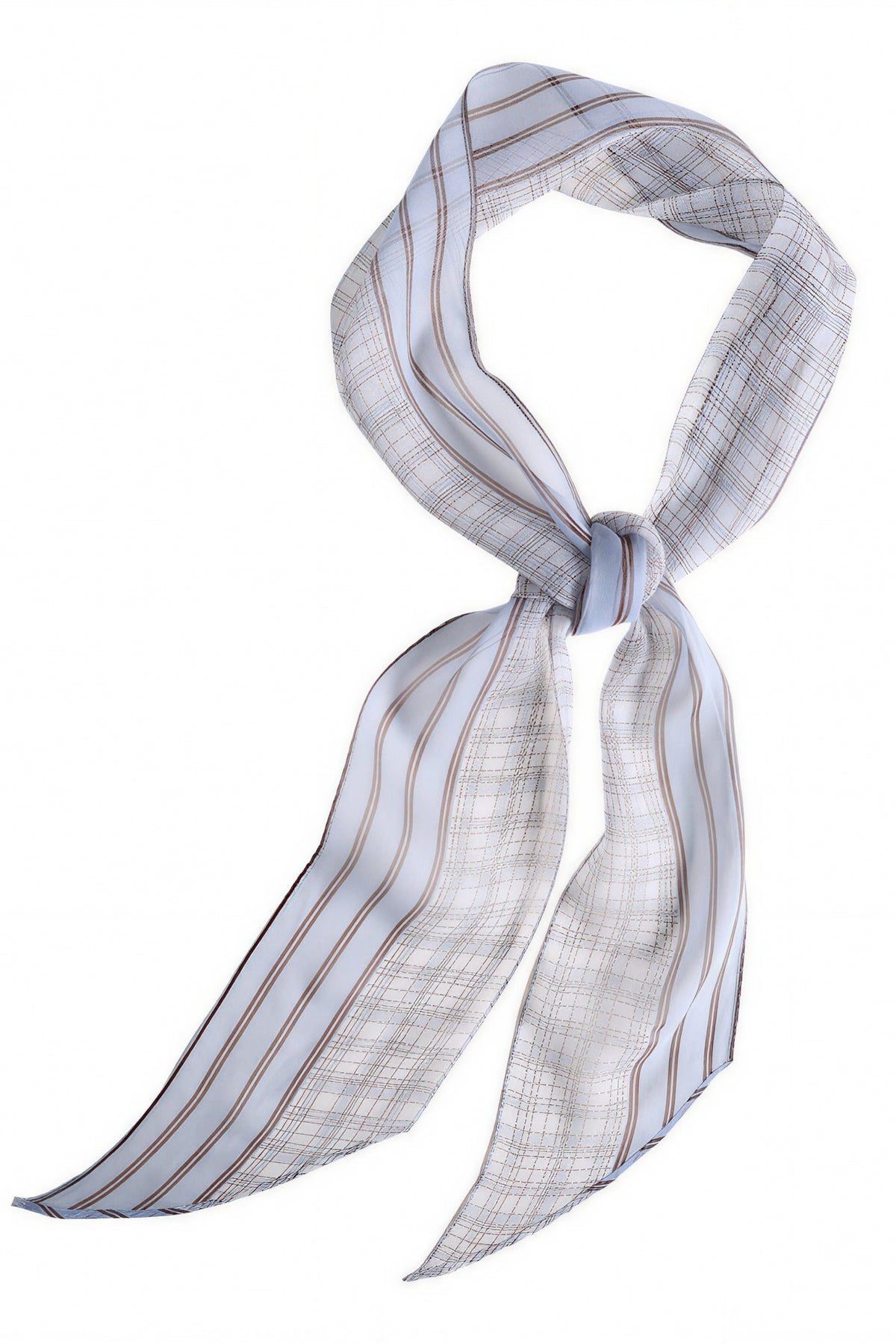 Pines & Indigo Wisp Art Print Silk Twill Stole