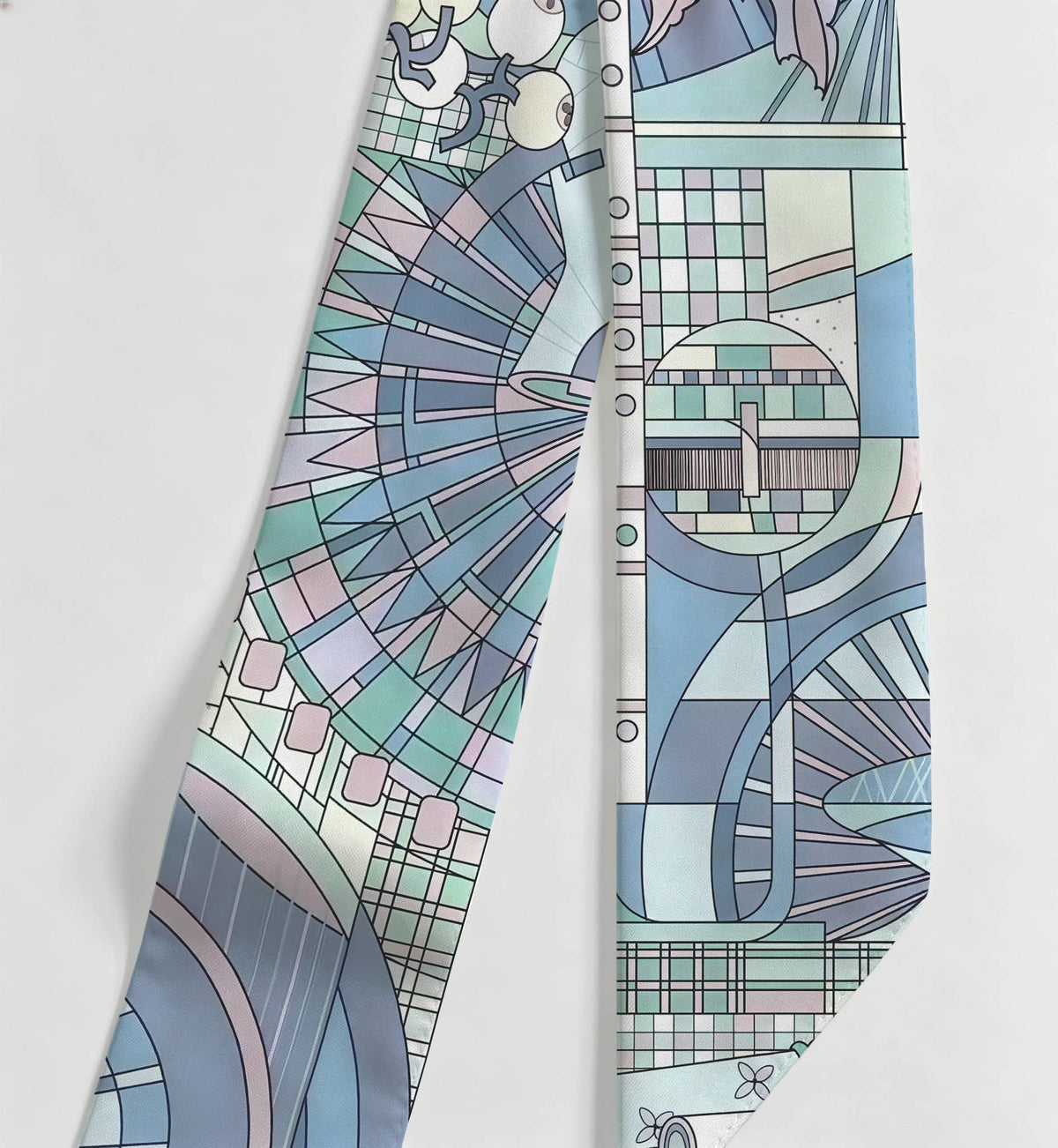 Geometric Interlude Silk Ribbon
