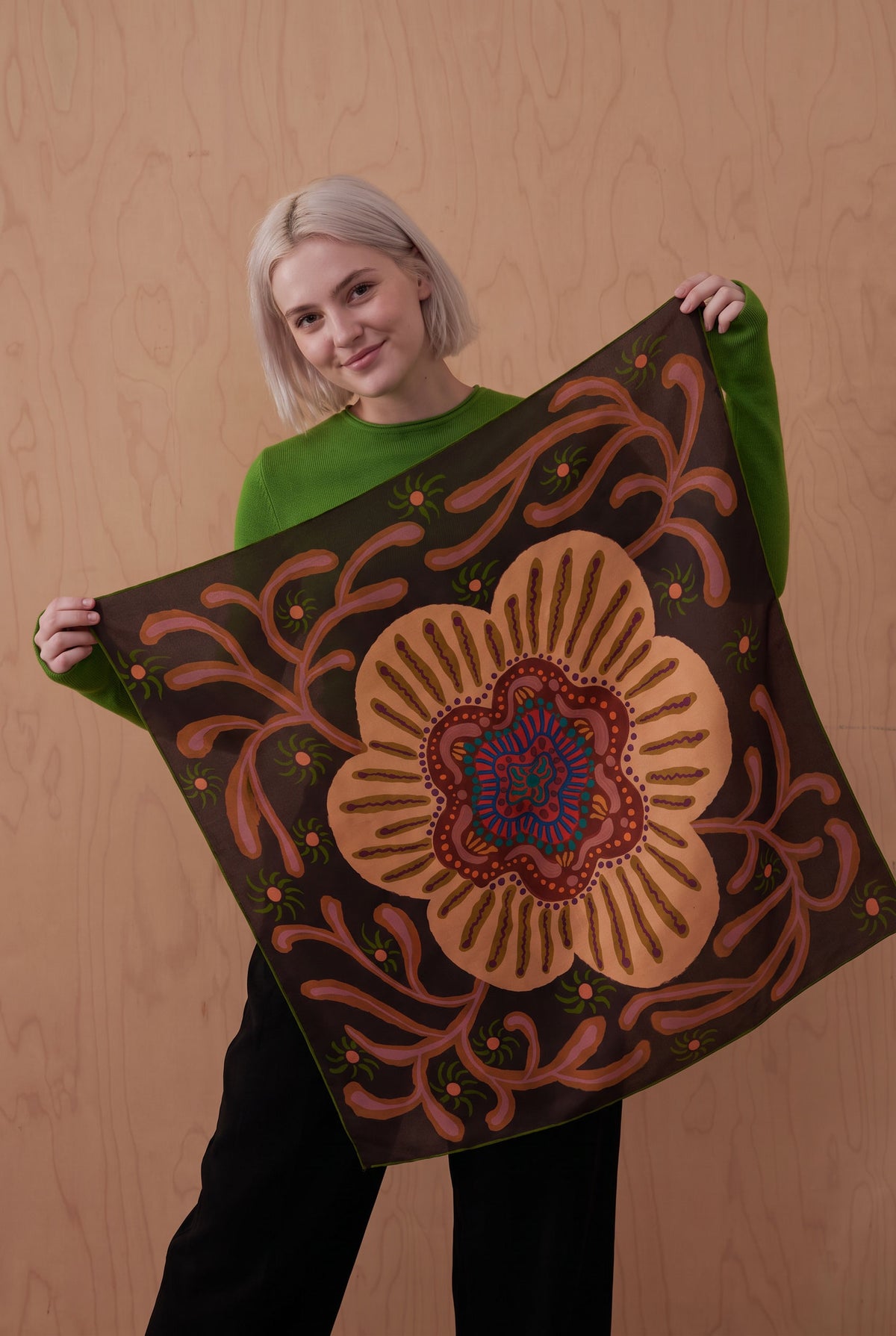 Mandala Vision Silk Scarf